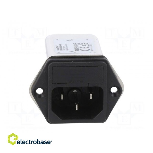 Connector: AC supply | socket | male | 6A | 250VAC | C14 (E) | -25÷85°C фото 9