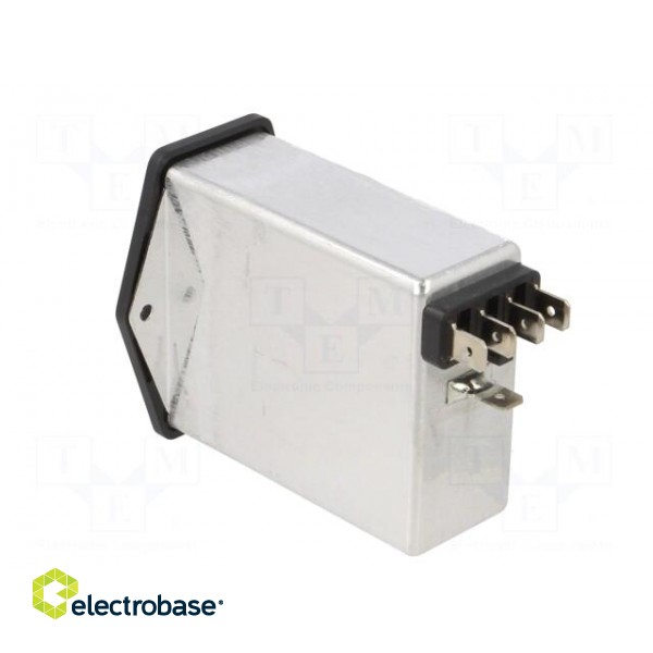 Connector: AC supply | socket | male | 6A | 250VAC | C14 (E) | -25÷85°C image 4
