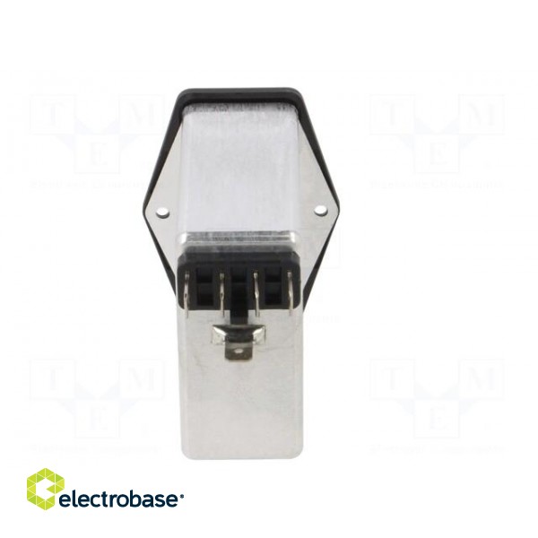 Connector: AC supply | socket | male | 6A | 250VAC | C14 (E) | -25÷85°C paveikslėlis 5
