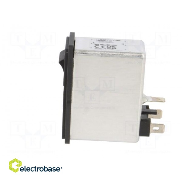 Connector: AC supply | socket | male | 6A | 250VAC | C14 (E) | -25÷85°C фото 3