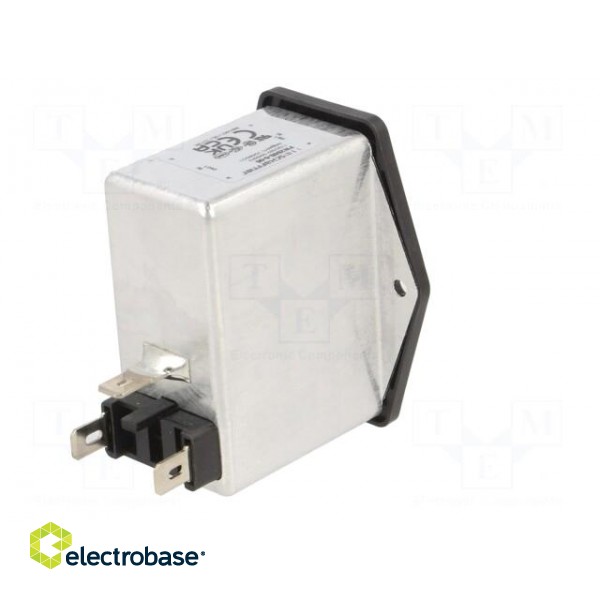Connector: AC supply | socket | male | 6A | 250VAC | C14 (E) | -25÷85°C paveikslėlis 6