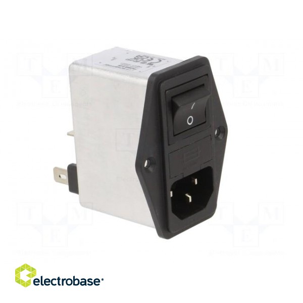 Connector: AC supply | socket | male | 6A | 250VAC | C14 (E) | -25÷85°C фото 8