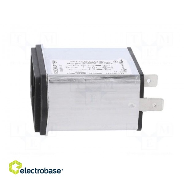 Connector: AC supply | socket | male | 6A | 250VAC | C14 (E),shielded фото 3