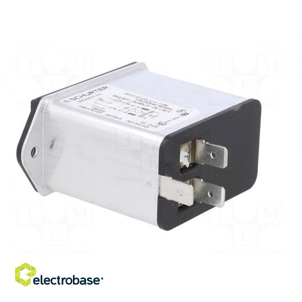 Connector: AC supply | socket | male | 6A | 250VAC | C14 (E),shielded фото 4