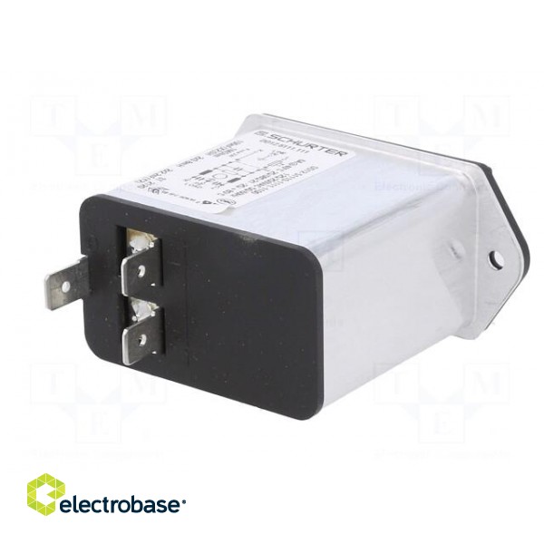 Connector: AC supply | socket | male | 6A | 250VAC | C14 (E),shielded фото 6