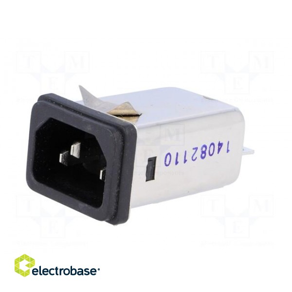 Connector: AC supply | socket | male | 6A | 250VAC | IEC 60320 | -25÷85°C фото 2