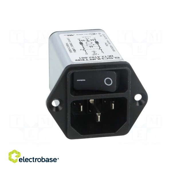 Connector: AC supply | socket | male | 6A | 250VAC | IEC 60320 | C14 (E) image 9