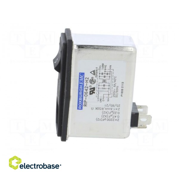 Connector: AC supply | socket | male | 6A | 250VAC | IEC 60320 | -25÷85°C фото 3