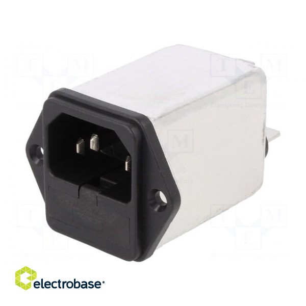 Connector: AC supply | socket | male | 6A | 250VAC | IEC 60320 | -25÷85°C фото 1