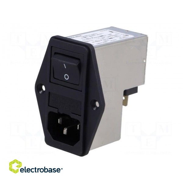 Connector: AC supply | socket | male | 6A | 250VAC | IEC 60320 | C14 (E) фото 1