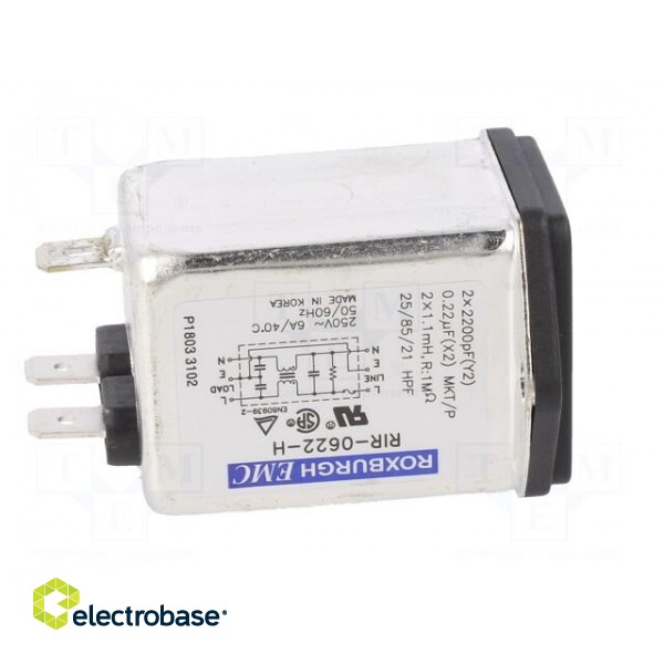 Connector: AC supply | socket | male | 6A | 250VAC | IEC 60320 | -25÷85°C фото 7