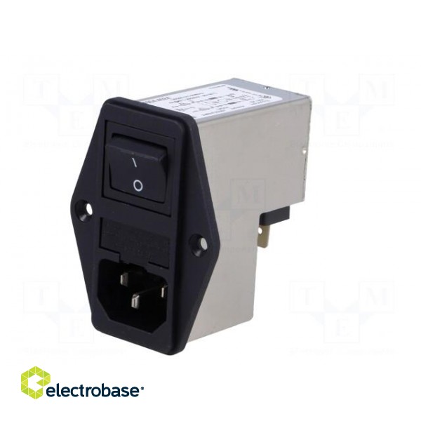 Connector: AC supply | socket | male | 6A | 250VAC | IEC 60320 | C14 (E) фото 2