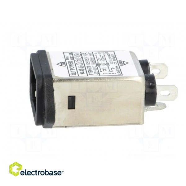 Connector: AC supply | socket | male | 6A | 250VAC | IEC 60320 | C14 (E) фото 3