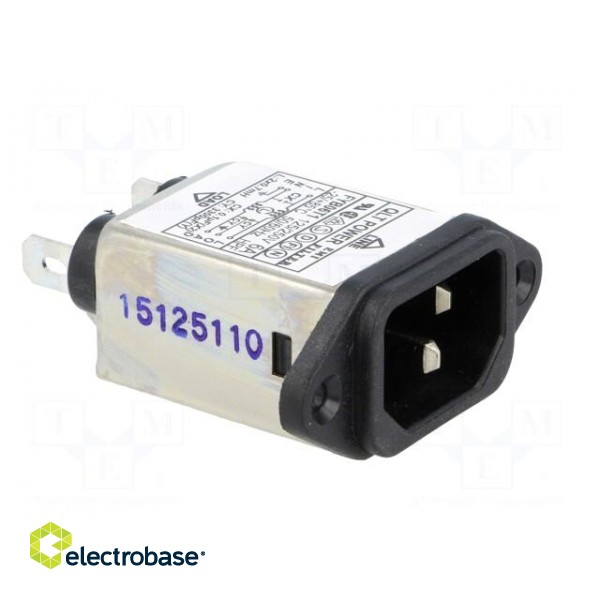 Connector: AC supply | socket | male | 6A | 250VAC | IEC 60320 | C14 (E) фото 8