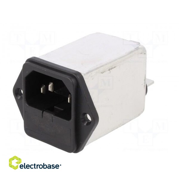 Connector: AC supply | socket | male | 6A | 250VAC | IEC 60320 | -25÷85°C фото 2