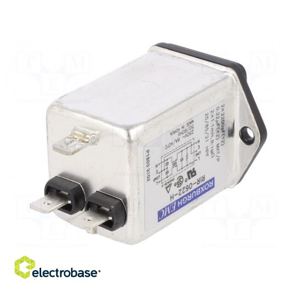 Connector: AC supply | socket | male | 6A | 250VAC | IEC 60320 | -25÷85°C фото 6