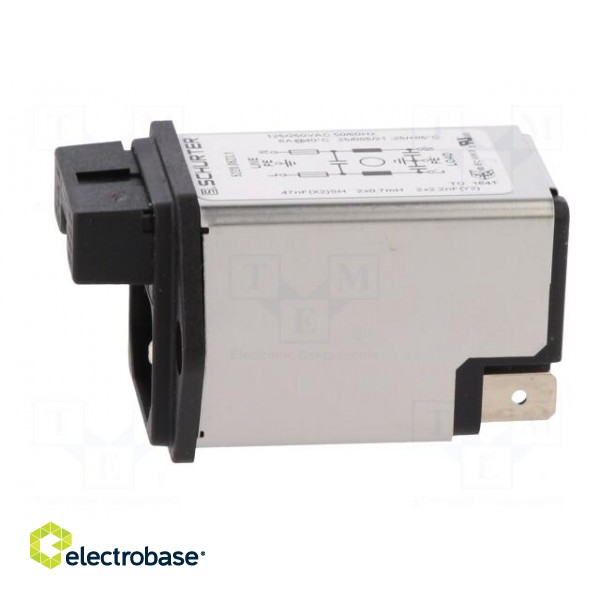 Connector: AC supply | socket | male | 6A | 250VAC | IEC 60320 | C14 (E) фото 3