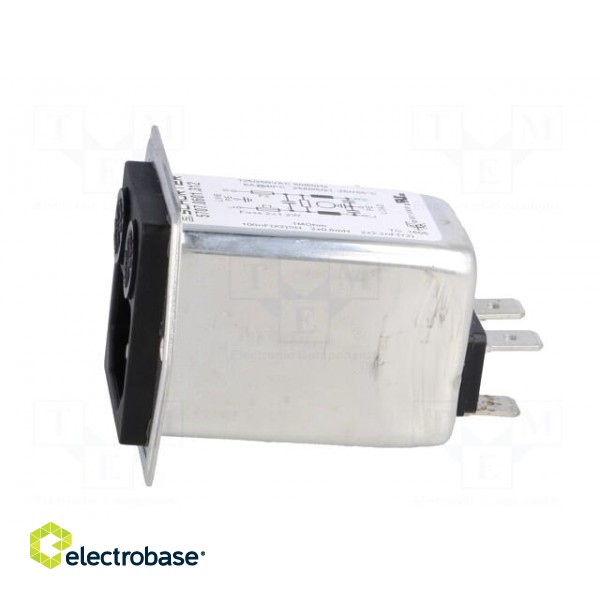 Connector: AC supply | socket | male | 6A | 250VAC | IEC 60320 | -25÷85°C фото 3