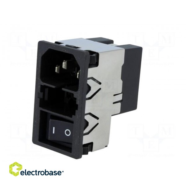 Connector: AC supply | socket | male | 6A | 250VAC | IEC 60320 | C14 (E) фото 2