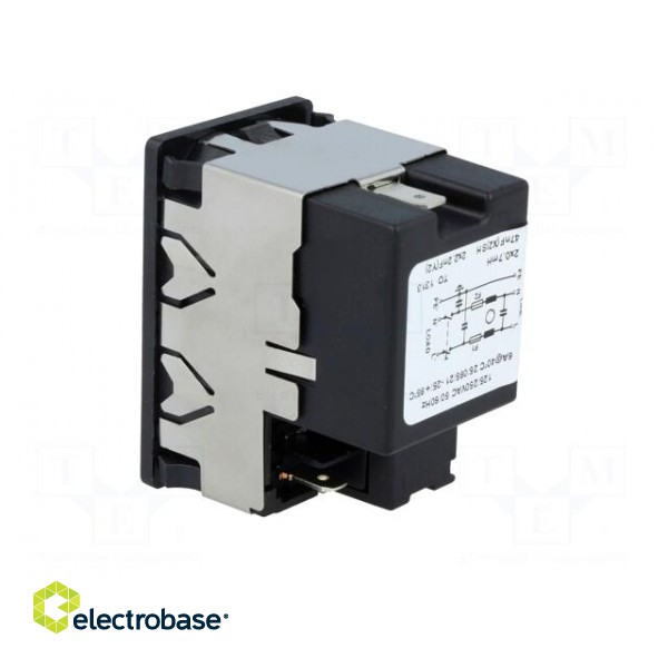 Connector: AC supply | socket | male | 6A | 250VAC | IEC 60320 | C14 (E) фото 4