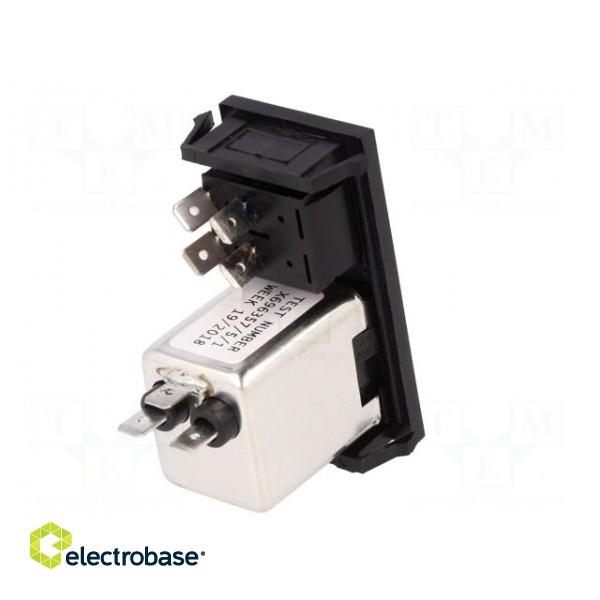 Connector: AC supply | socket | male | 10A | 250VAC | IEC 60320 paveikslėlis 6