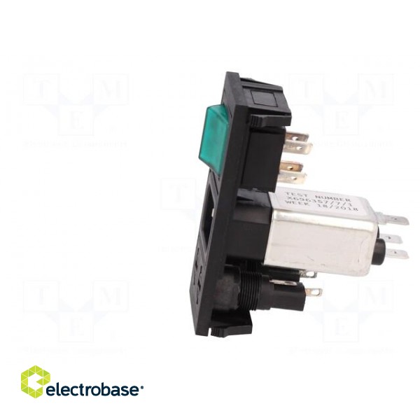 Connector: AC supply | socket | male | 6A | 250VAC | IEC 60320 | C14 (E) фото 3