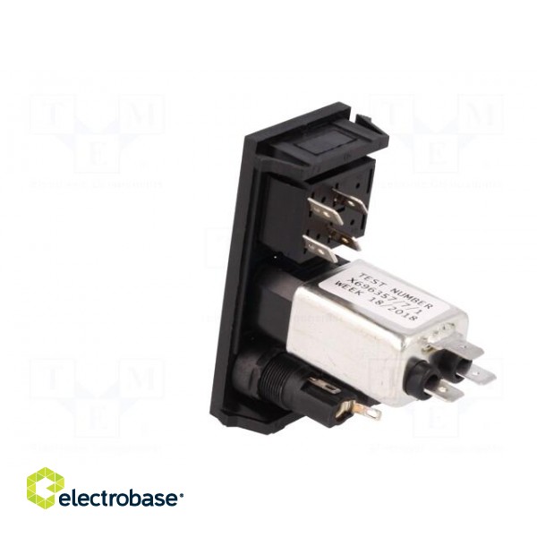 Connector: AC supply | socket | male | 6A | 250VAC | IEC 60320 | C14 (E) paveikslėlis 4