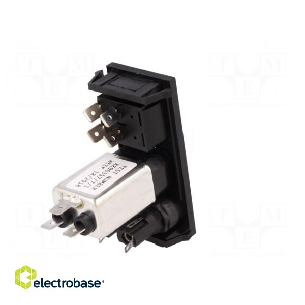 Connector: AC supply | socket | male | 6A | 250VAC | IEC 60320 | C14 (E) paveikslėlis 6