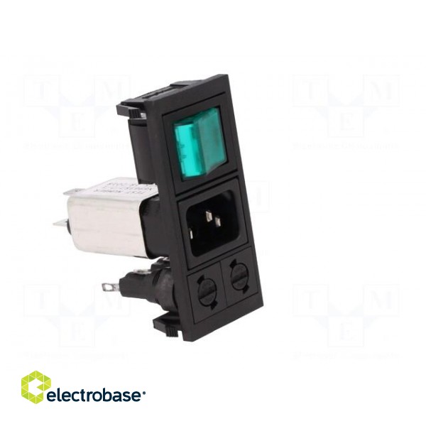 Connector: AC supply | socket | male | 6A | 250VAC | IEC 60320 | C14 (E) paveikslėlis 8