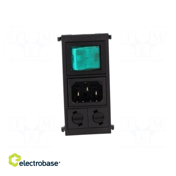 Connector: AC supply | socket | male | 6A | 250VAC | IEC 60320 | C14 (E) paveikslėlis 9