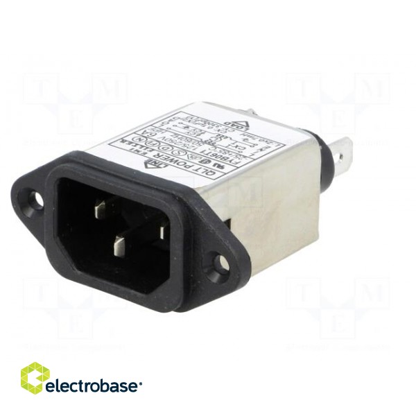 Connector: AC supply | socket | male | 6A | 250VAC | IEC 60320 | C14 (E) фото 2