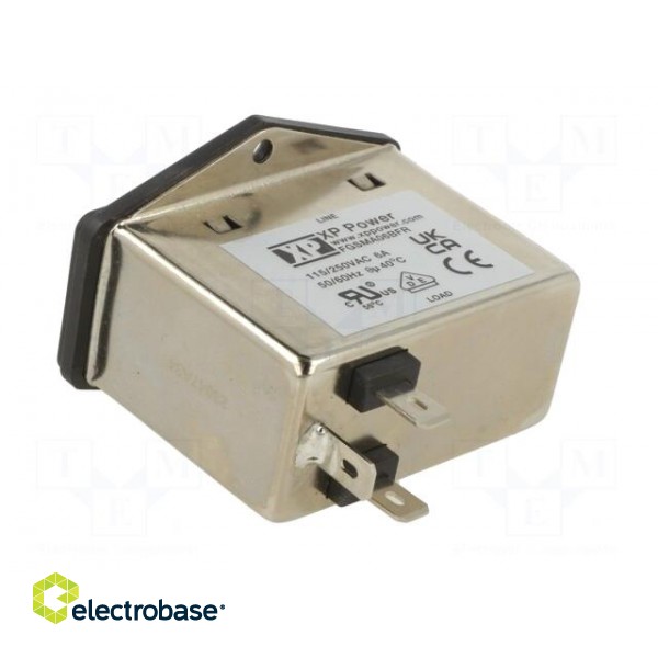 Connector: AC supply | socket | male | 6A | 250VAC | IEC 60320 | C14 (E) image 4