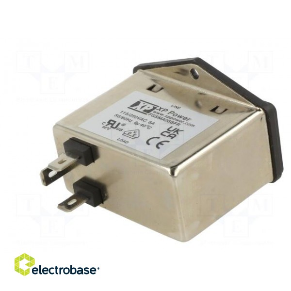 Connector: AC supply | socket | male | 6A | 250VAC | IEC 60320 | C14 (E) image 6