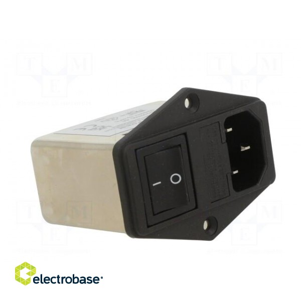 Connector: AC supply | socket | male | 6A | 250VAC | IEC 60320 | C14 (E) image 8