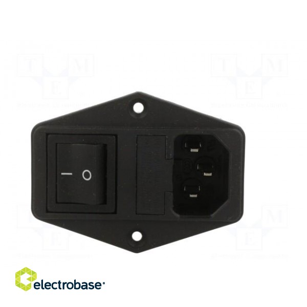 Connector: AC supply | socket | male | 6A | 250VAC | IEC 60320 | C14 (E) image 9