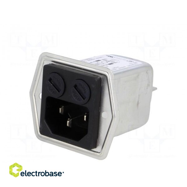 Connector: AC supply | socket | male | 6A | 250VAC | IEC 60320 | -25÷85°C фото 2