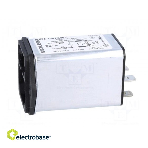 Connector: AC supply | socket | male | 6A | 250VAC | IEC 60320 | 0.8mH фото 3