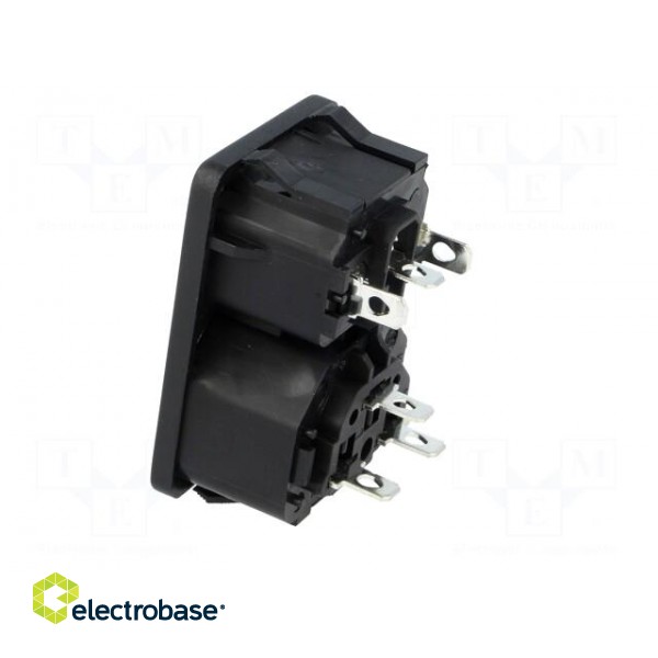 Connector: AC supply | socket | male/female | 10A | 250VAC | IEC 60320 image 4