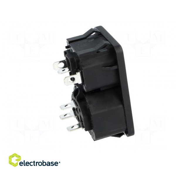 Connector: AC supply | socket | male/female | 10A | 250VAC | IEC 60320 image 7