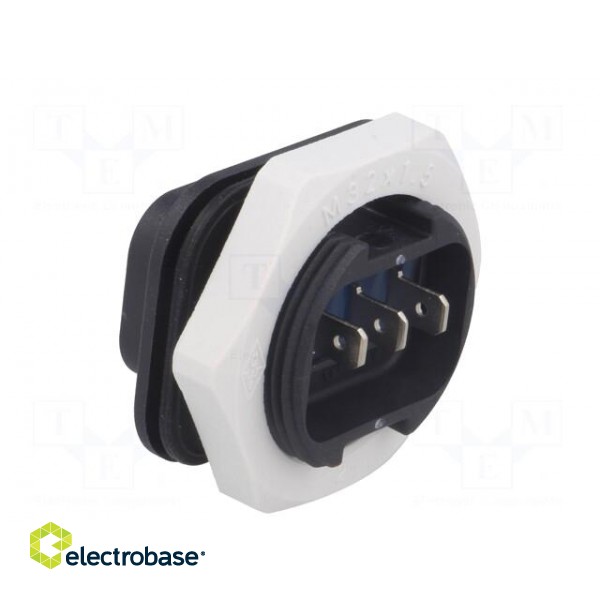 Connector: AC supply | 4.8x0,8mm connectors | male | 4761 | 10A | black image 4