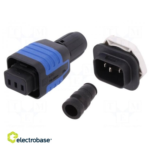 Connector: AC supply | 4.8x0,8mm connectors,screw terminal | 10A image 1