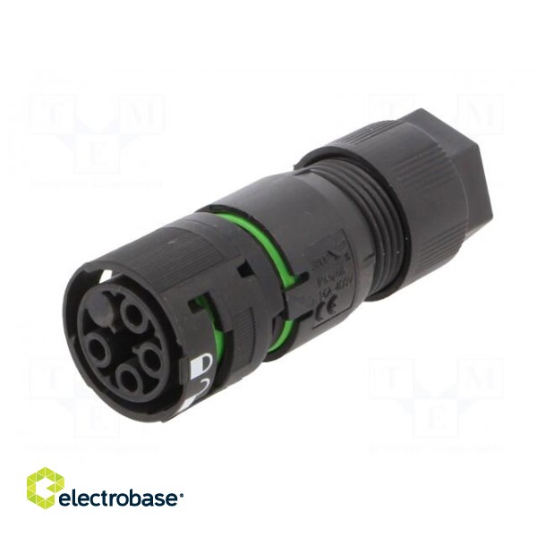 Connector: AC supply | screw terminal | female | 8÷11.5mm | 16A | 400V image 2
