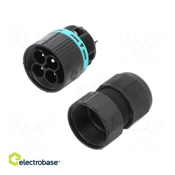 Connector: AC supply | IDC,screw terminal | male | TH387 | 7÷12mm image 1