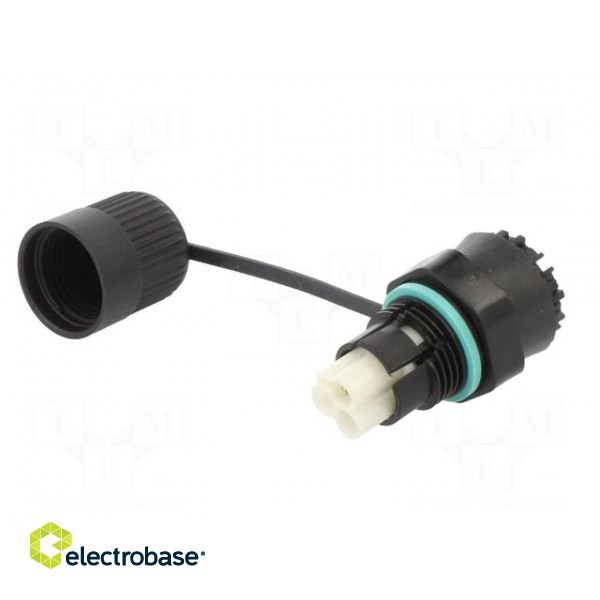 Connector: AC supply | screw terminal | female | TH386 | 400V | ways: 3 image 2