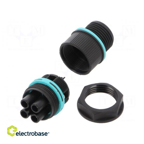 Connector: AC supply | screw terminal | female | TH387 | 0.5÷4mm2 image 1