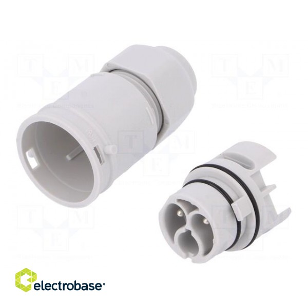 Connector: AC supply | screw terminal | male | 9÷12mm | 1÷2.5mm2 | 16A image 1