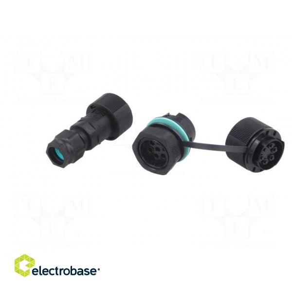 Connector: AC supply | screw terminal | male + female | 5÷14mm | 400V фото 7