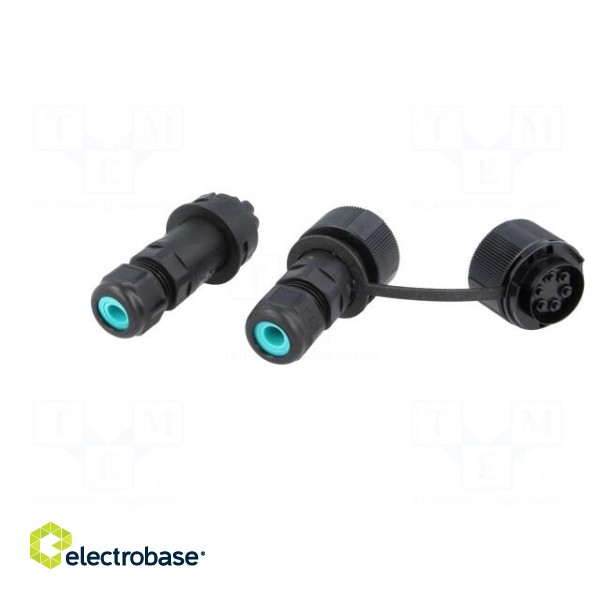Connector: AC supply | screw terminal | male + female | 6÷14mm | 400V paveikslėlis 6