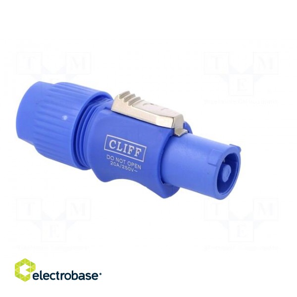 Connector: circular | male | CLIFFCON-P | 20A | 250VAC | for cable image 8