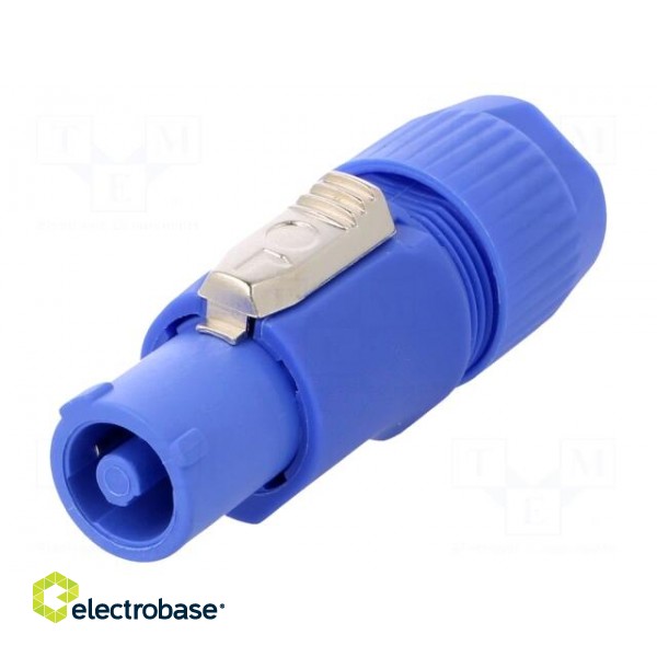 Connector: circular | male | CLIFFCON-P | 20A | 250VAC | for cable image 1